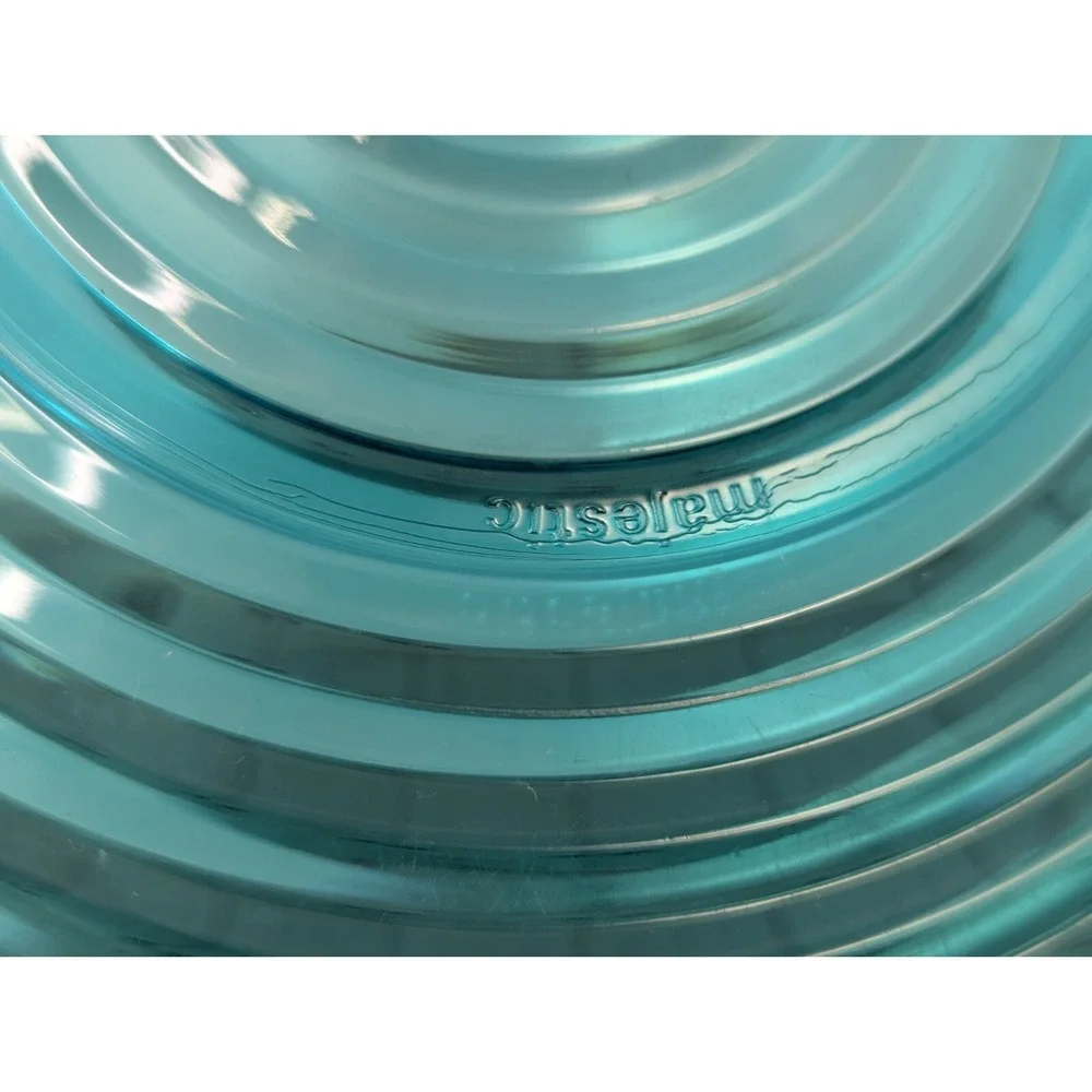 Majestic Turquois Beehive Plastic‎ Platter 14 Inch